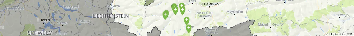 Map view for Pharmacies emergency services nearby Sankt Leonhard im Pitztal (Imst, Tirol)